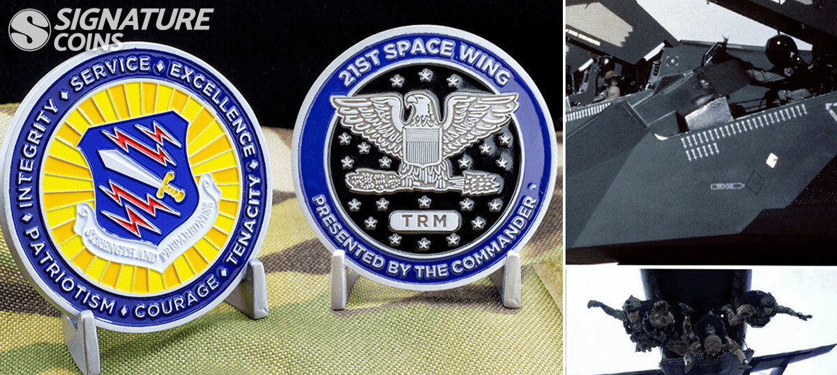 21st Space Wing Air Force challenge coin by Signature Coins