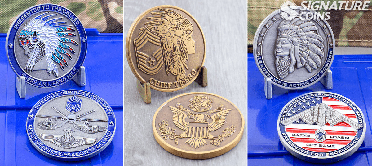 Air Force Chief Master Sergeant personal challenge coin by Signature Coins