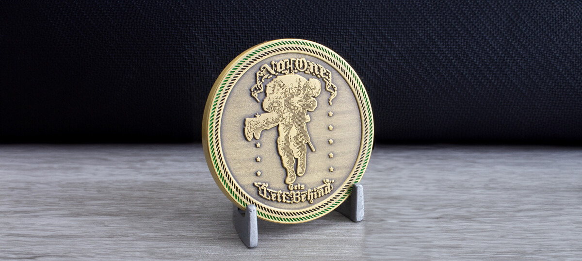 Army Riders motorcycle unit custom Army challenge coin by Signature Coins
