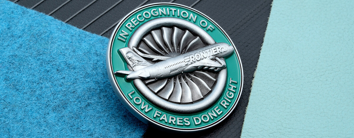 Frontier Airlines Recognition Award Coin