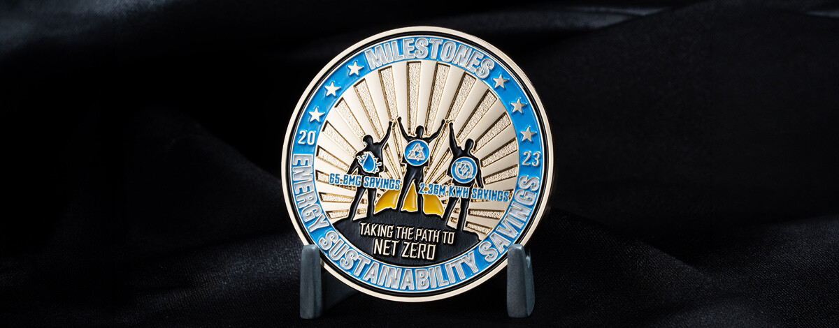 Milestones Energy Sustainability Net Zero Award Coin