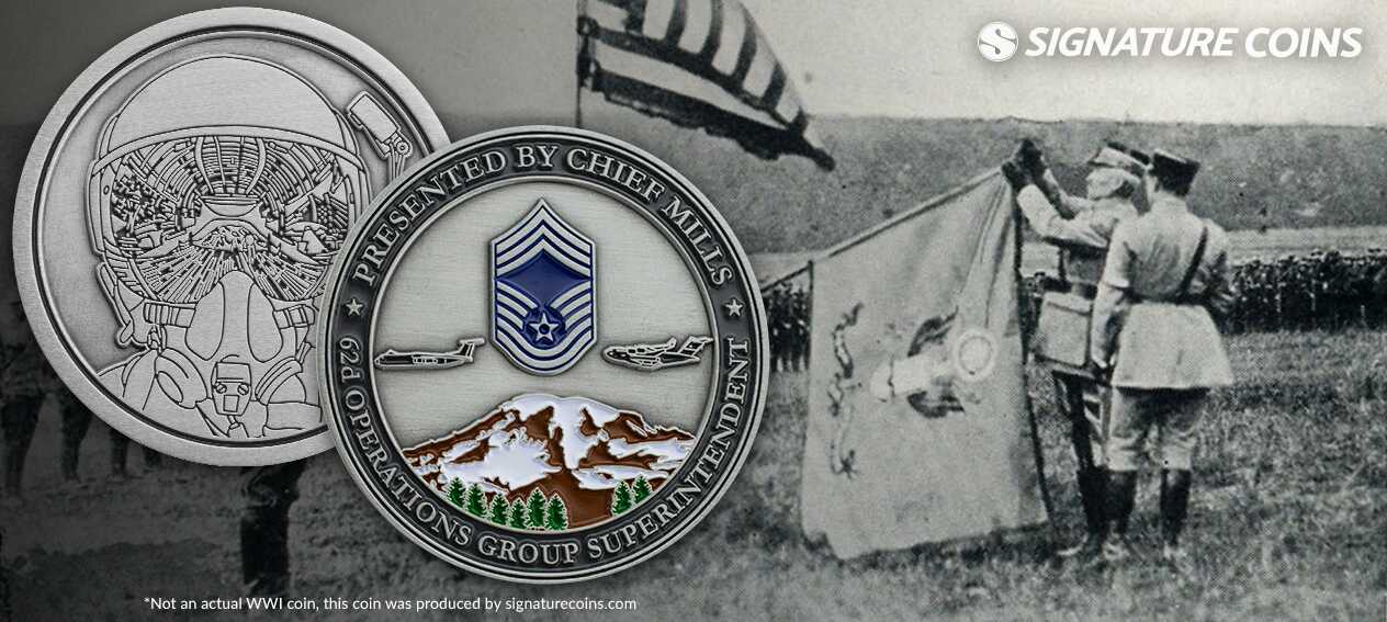 The tradition of challenge coins goes back as far as World War I.