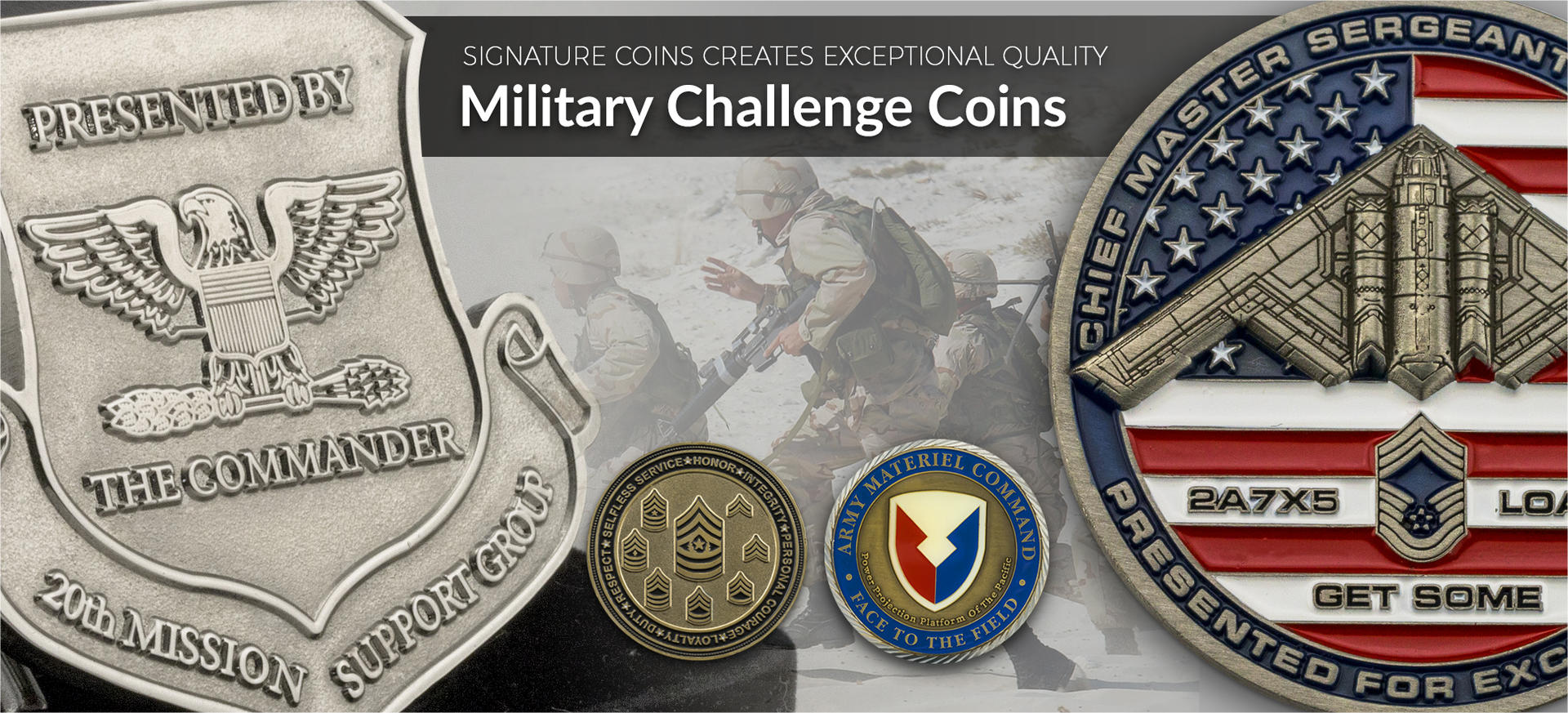 Signature Coins creates exceptional quality military challenge coins.