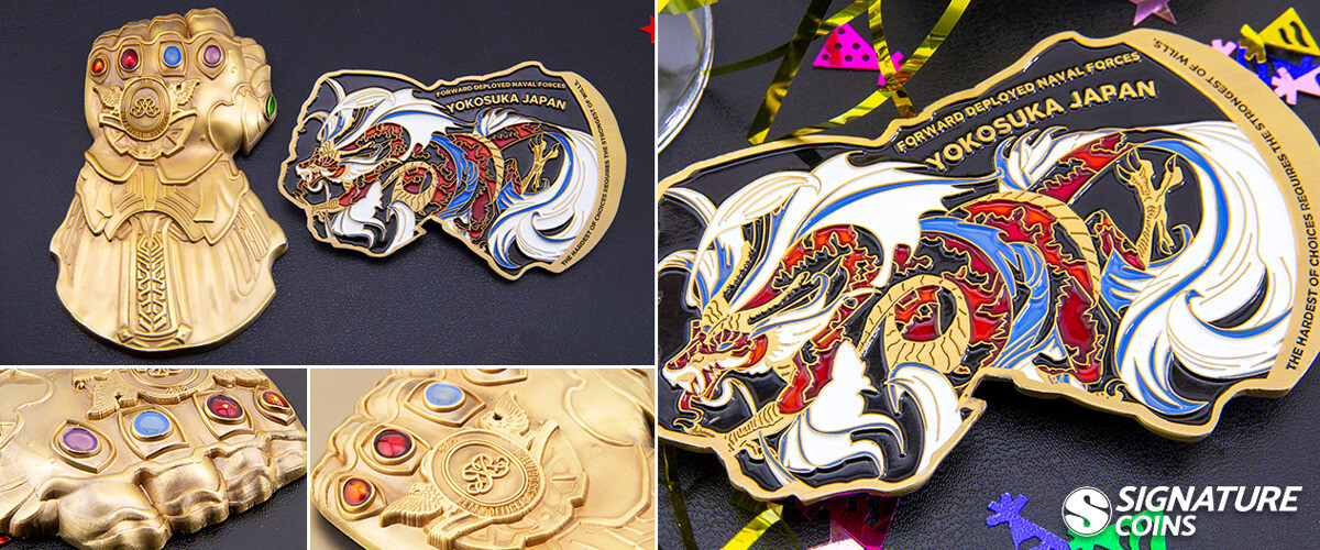 Chief Petty Officer 3D gauntlet challenge coin