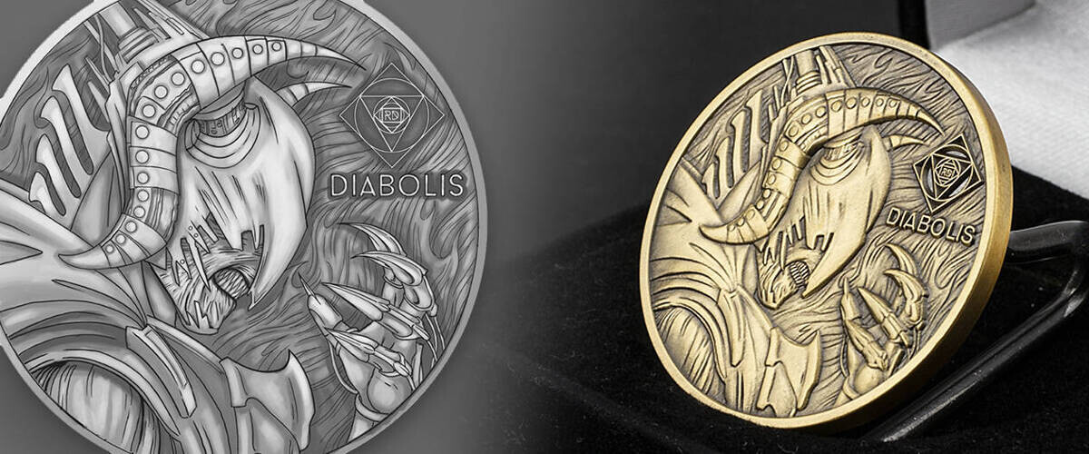 Custom Diabolis 3d Relief Challenge Coin by Signature Coins