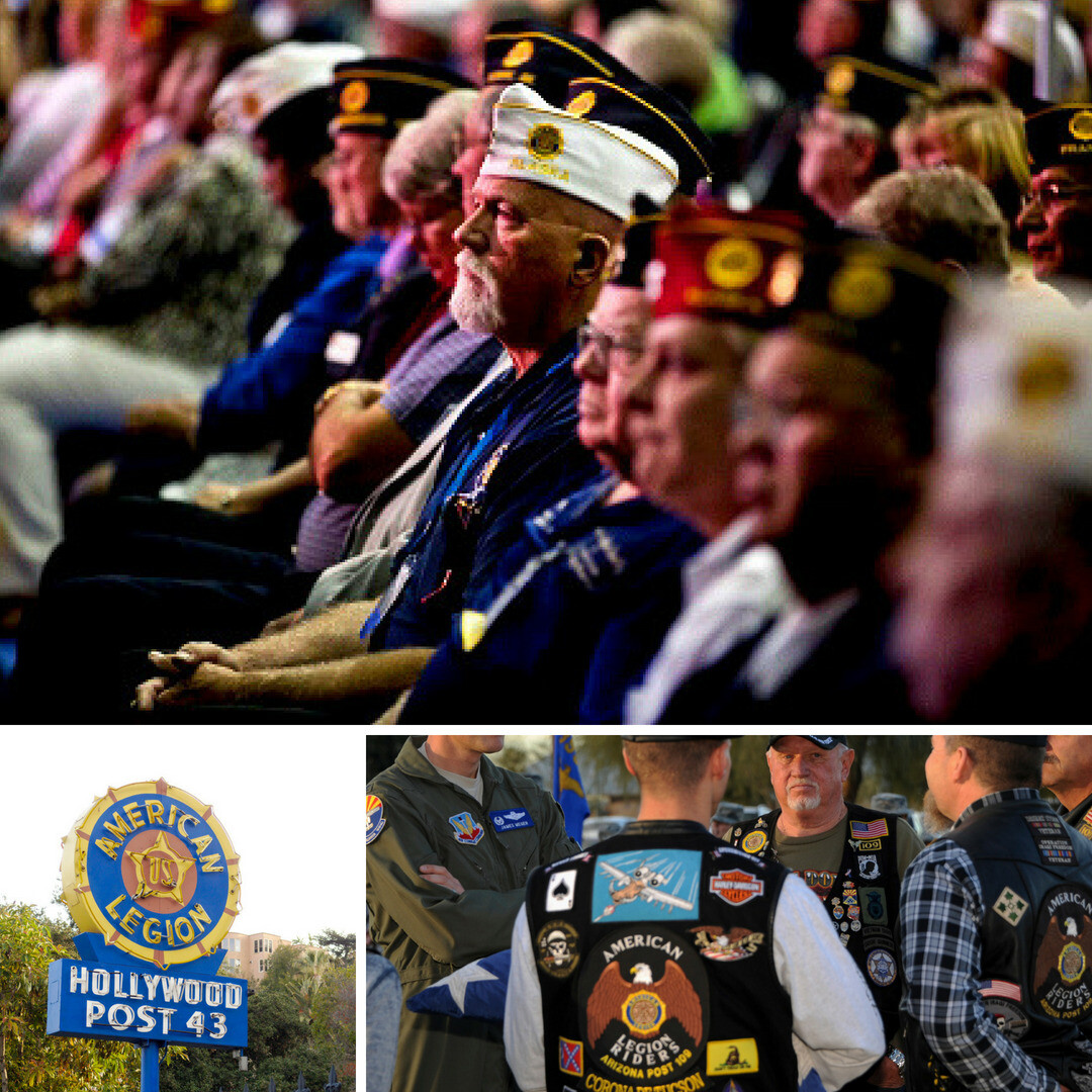 American Legion challenge coins collage