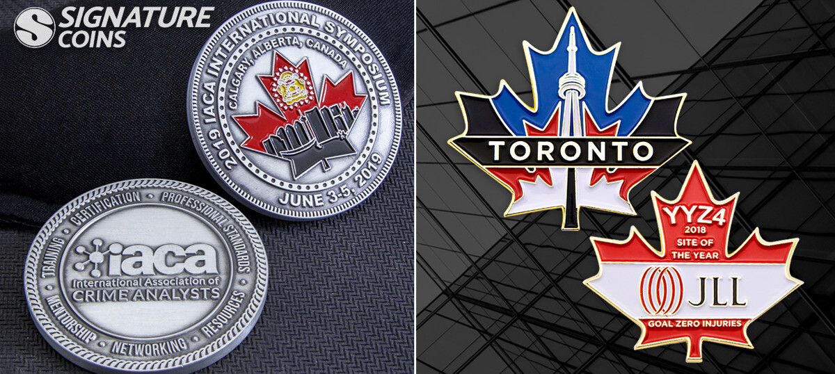 IACA and JLL Toronto Canada challenge coins