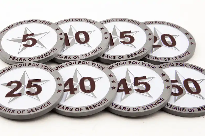 Years Of Service Coins