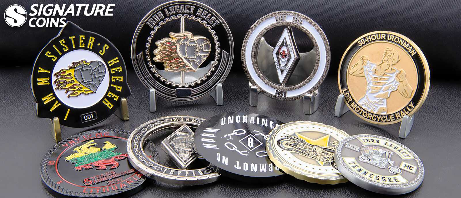 Motorcycle Club Challenge Coins