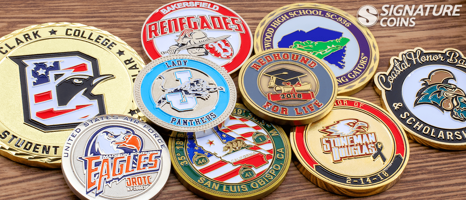 Custom School Coins