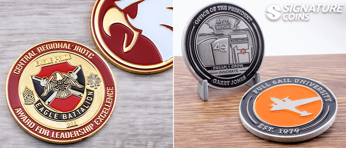 Laser Engraved School Coins