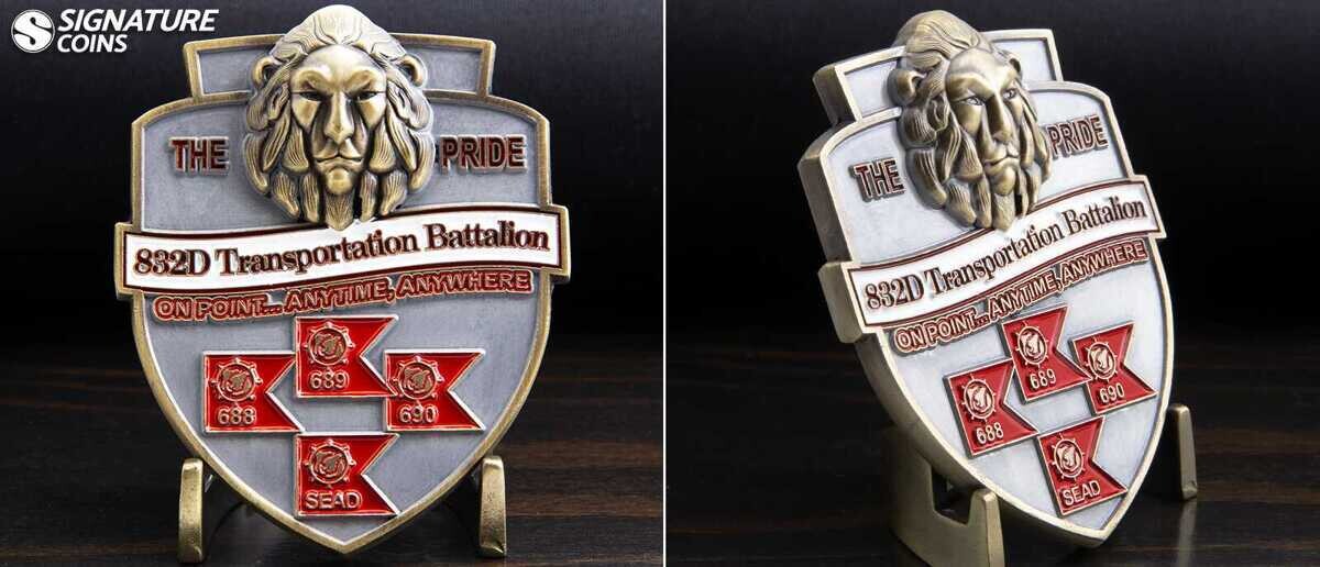 Custom Shaped Transportation Challenge Coins