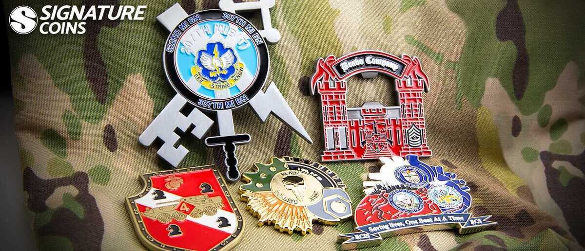 Custom Shaped Military Challenge Coins