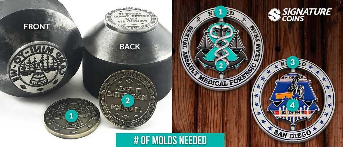 Custom Spinner Challenge Coin Molds