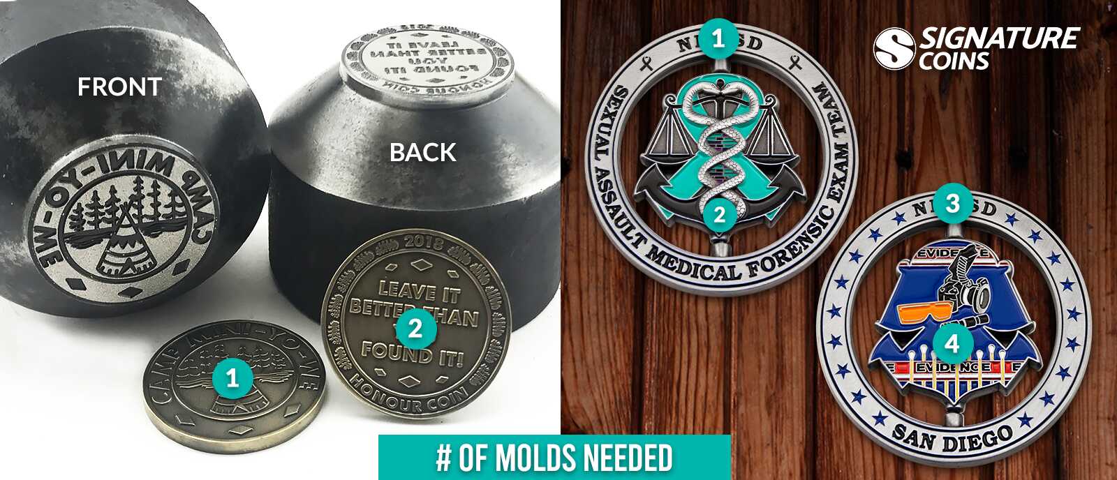 Custom Spinner Challenge Coin Molds