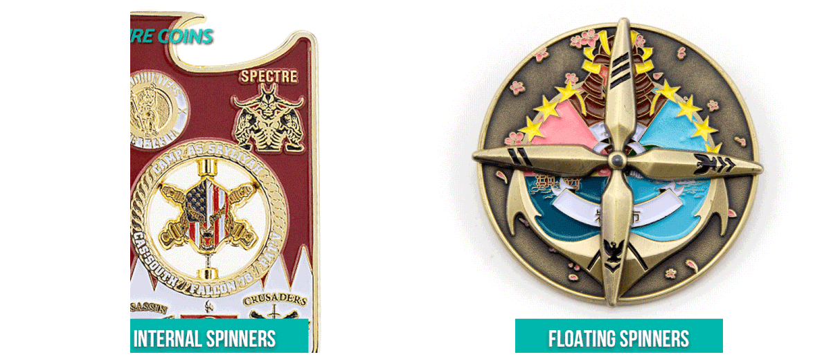 Custom Spinner Challenge Coins