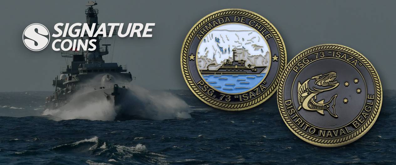 Chilean Naval Mission Challenge Coins