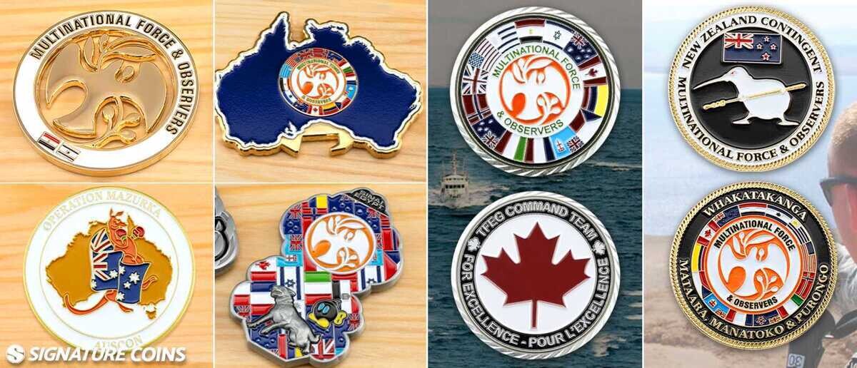 Multinational Force & Observers International Challenge Coins