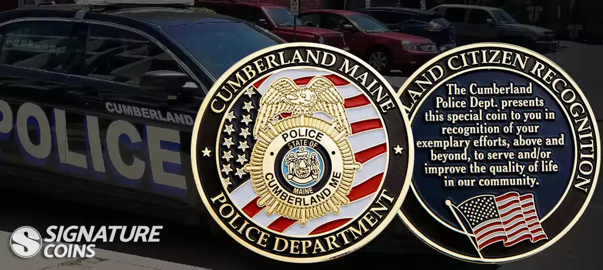Cumberland Maine Police Department Challenge Coins