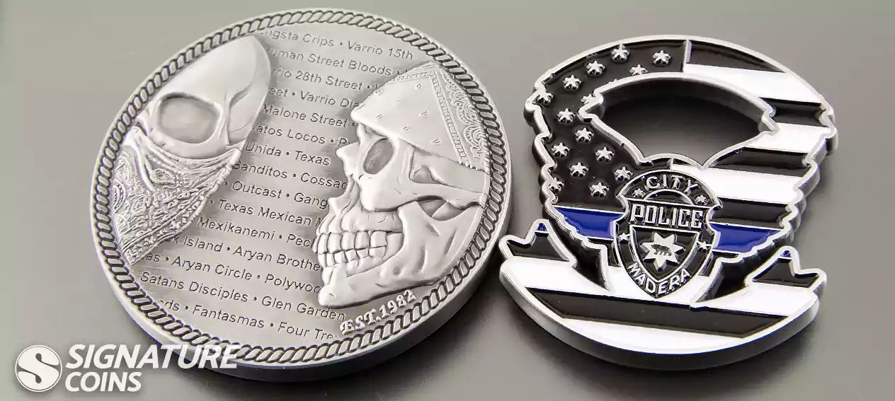 Fort Worth Police and Madera Police Challenge Coins