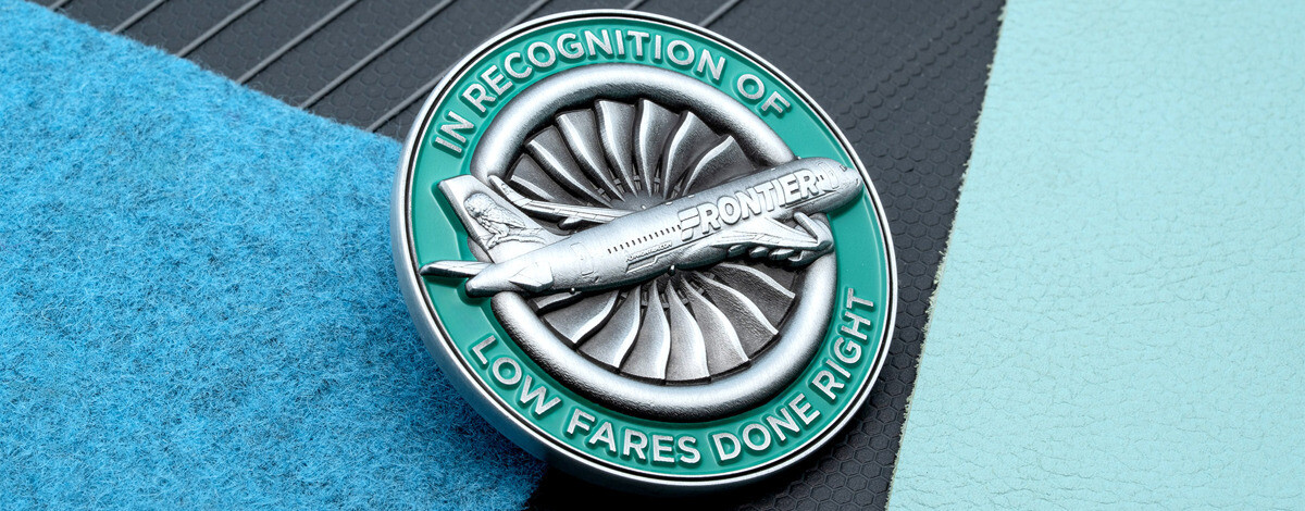 Frontier Airlines Recognition Challenge Coin