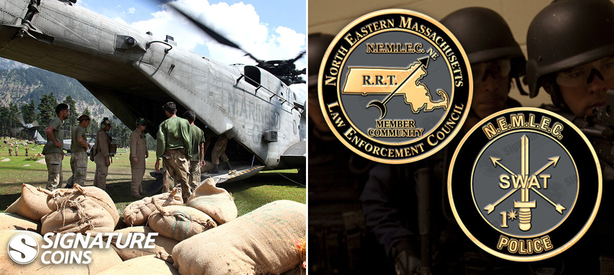 North Eastern SWAT challenge coins