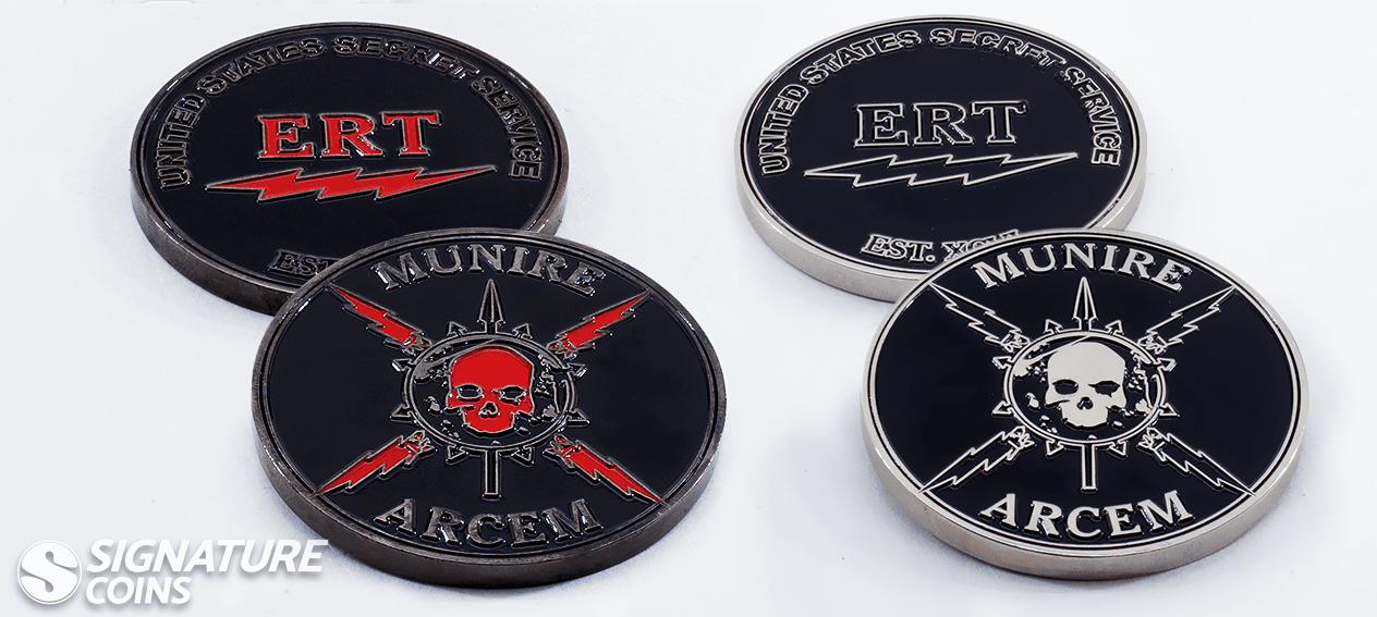 ERT U.S. Secret Service emergency response team challenge coin front and back