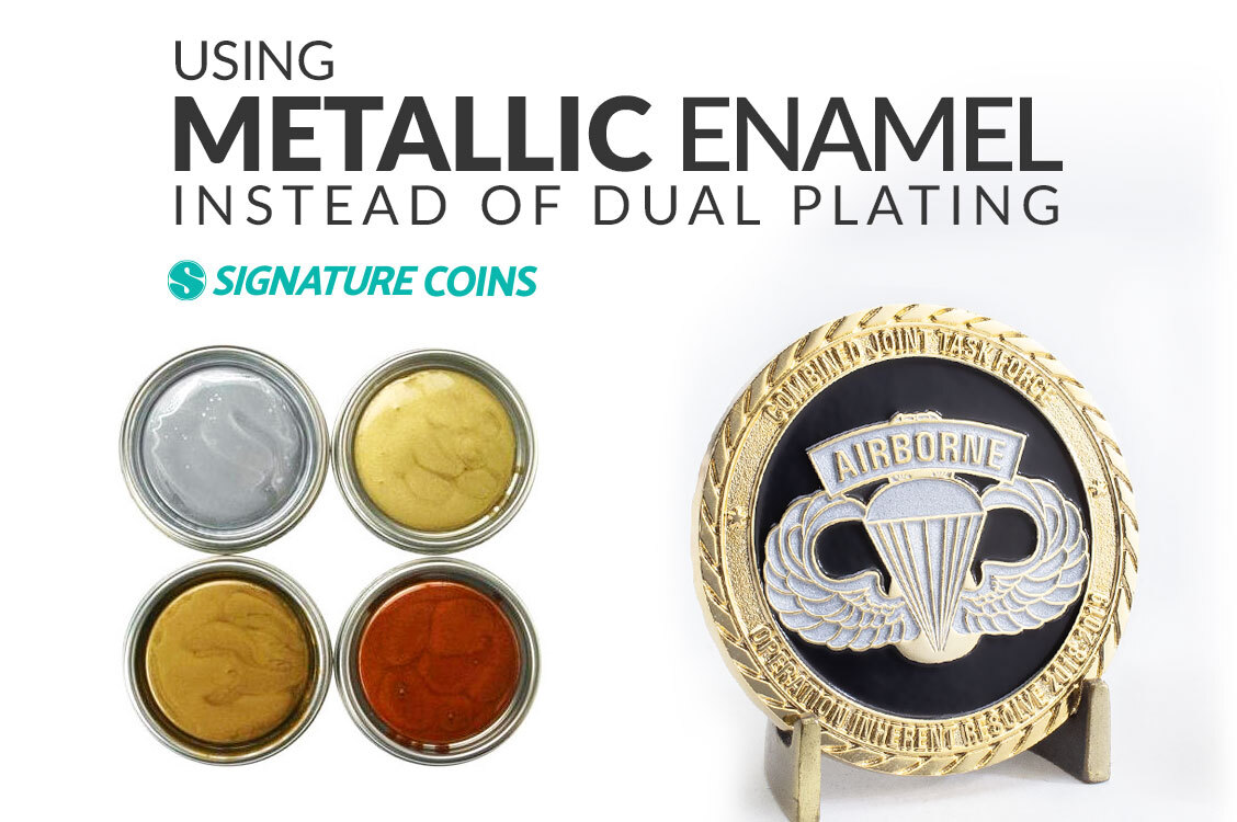 Using Metallic Enamel Instead of Dual Plating